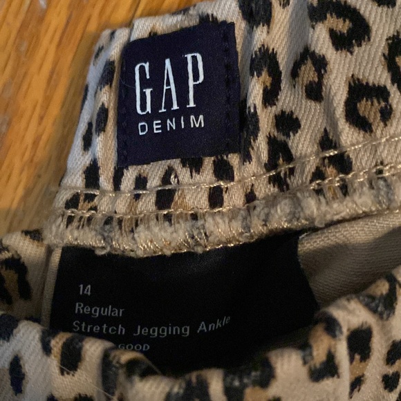 Gap denim jeggings in animal print size 14 - Picture 3 of 5
